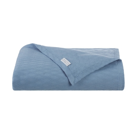 Monarch Brands Aston & Arden Tencel Throw Blanket - Blue P-THROW-TNC-BL
